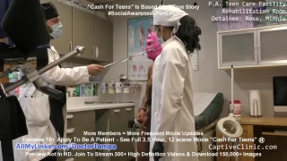 Minnie Rose Strip Searched By Maya Farrell & Gyno Doctor Tampa