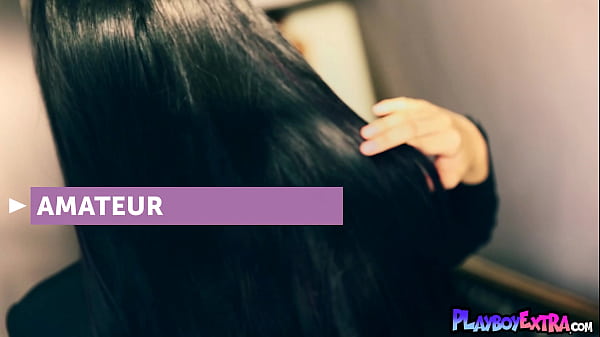 Passionate all natural Chinese teen Wu Muxi reveals her hairy asian pussy